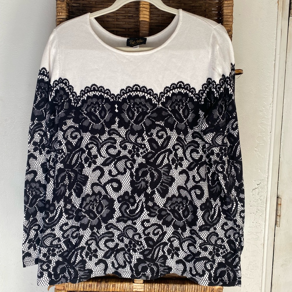 1x. Bob Mackie Wearable Art Vintage Shirt - image 1